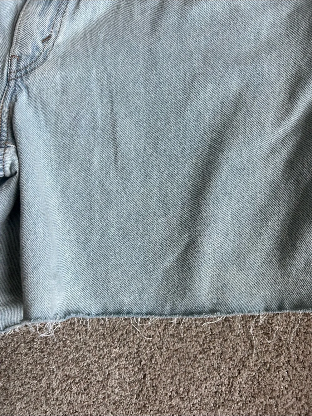 NWT Levi's Women's 94 Baggy Shorts Levi's Light Blue Denim Jean Shorts Sz 34